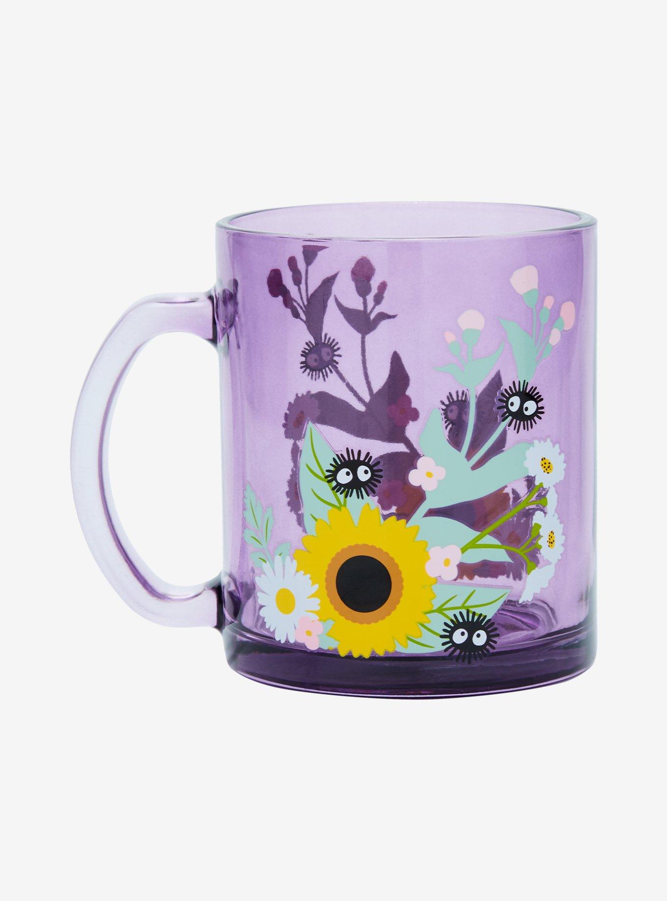 Studio Ghibli Spirited Away Floral Soot Sprite Glass Mug - BoxLunch Exclusive, , alternate