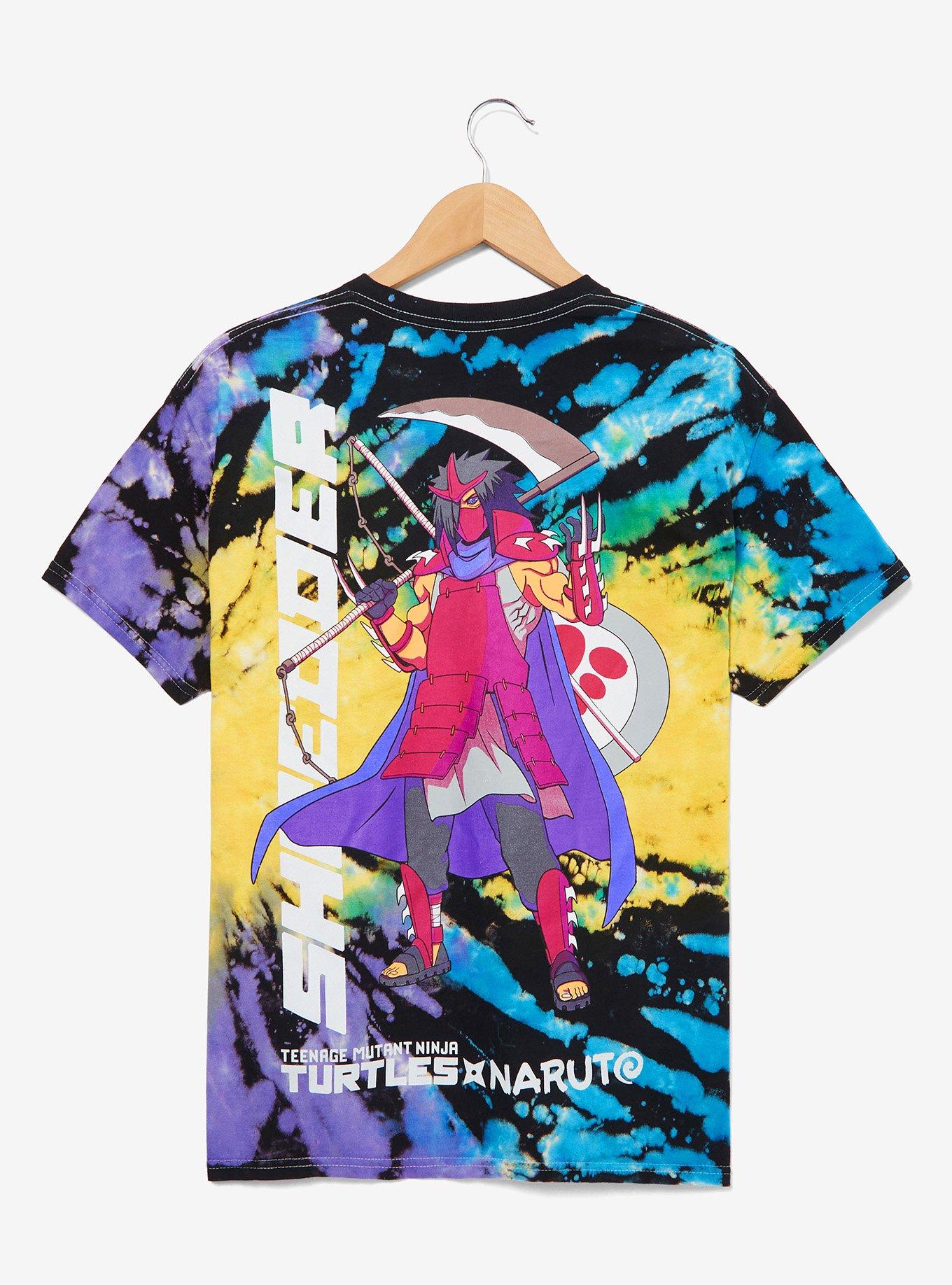 Teenage Mutant Ninja Turtles x Naruto Shippuden Shredder Tie-Dye T-Shirt - BoxLunch Exclusive, , hi-res