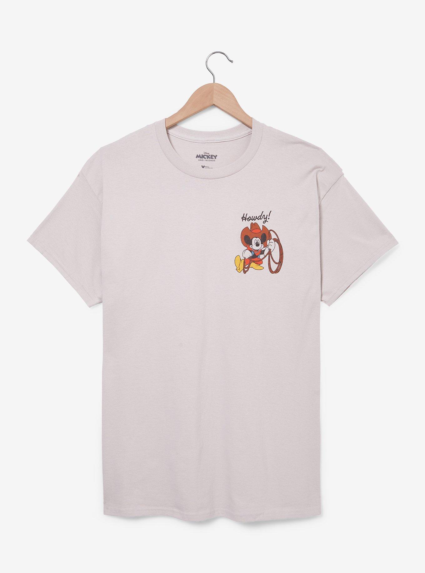 Disney Mickey Mouse Cowboy Portrait T-Shirt - BoxLunch Exclusive, BEIGE, alternate