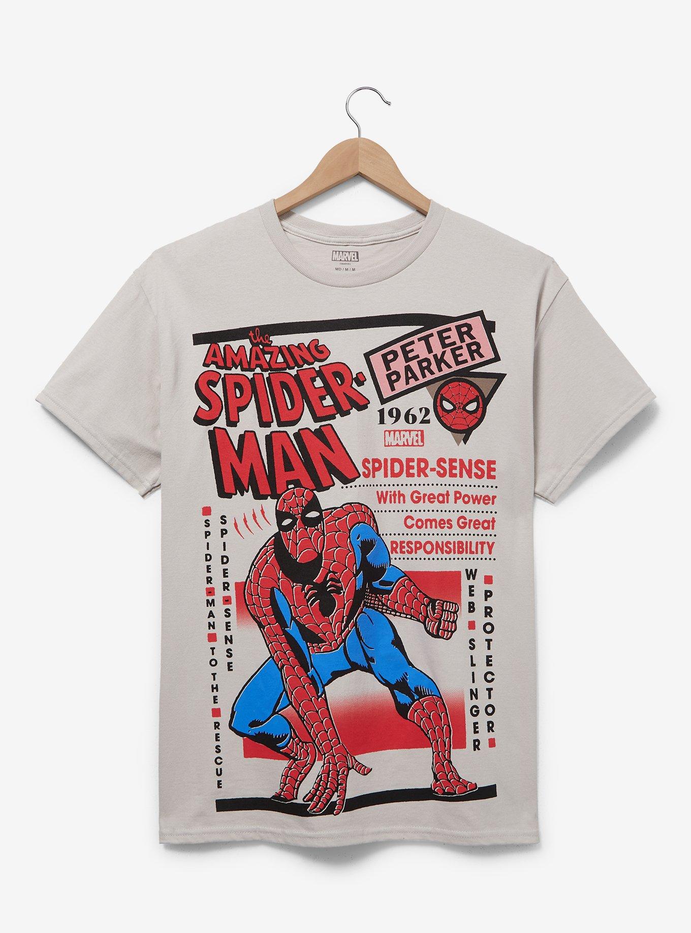 Marvel Spider-Man Retro Comic Cover T-Shirt — BoxLunch Exclusive, , hi-res