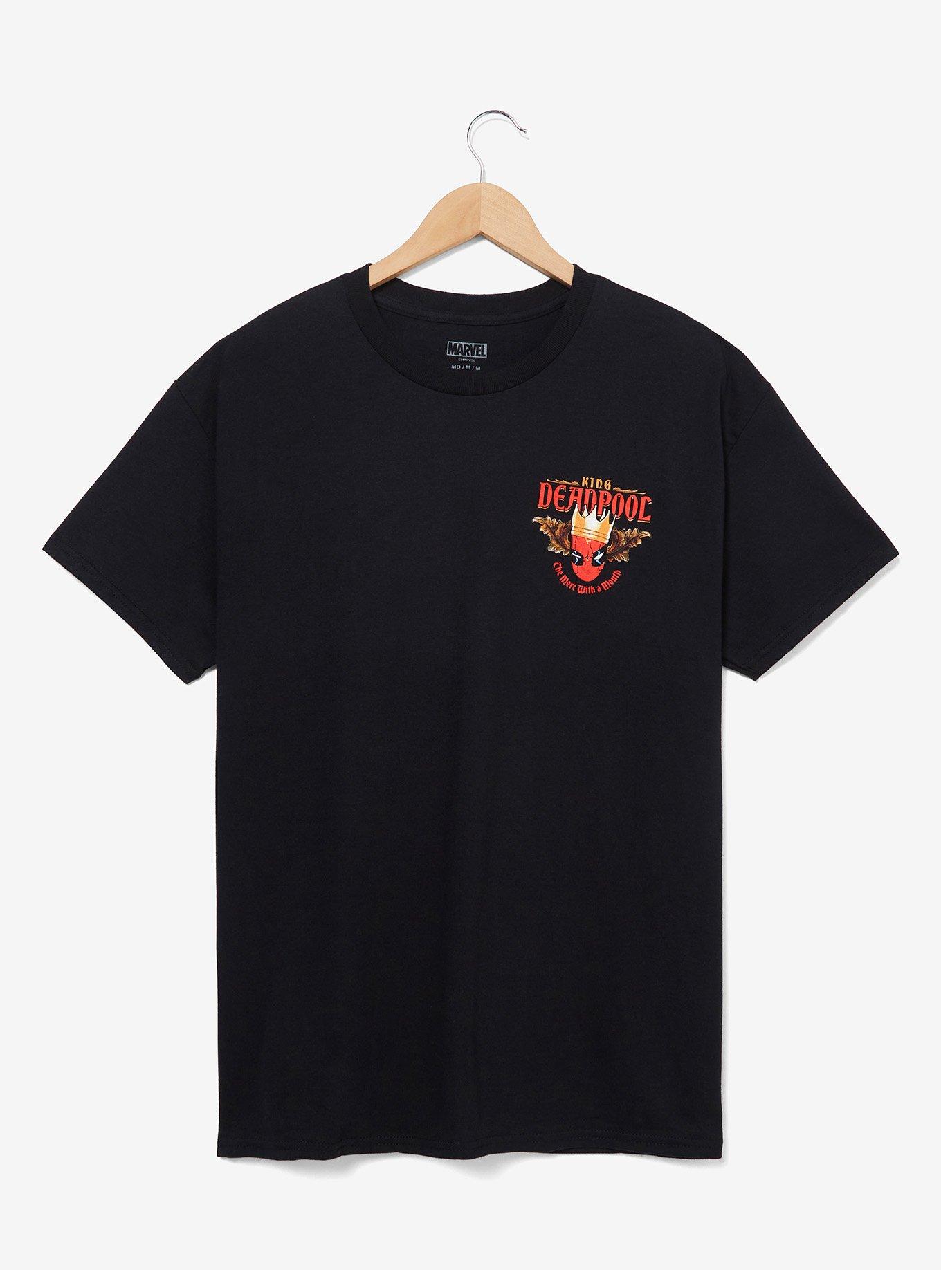 Marvel Deadpool King Deadpool Portrait T-Shirt - BoxLunch Exclusive, BLACK, alternate