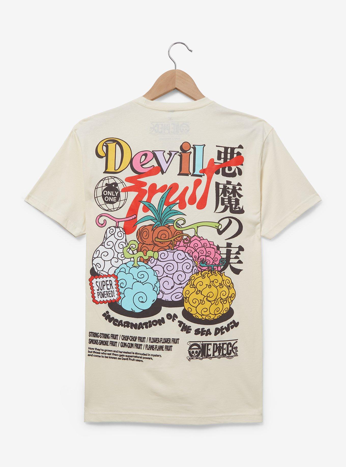One Piece Devil Fruit T-Shirt - BoxLunch Exclusive, BEIGE, alternate