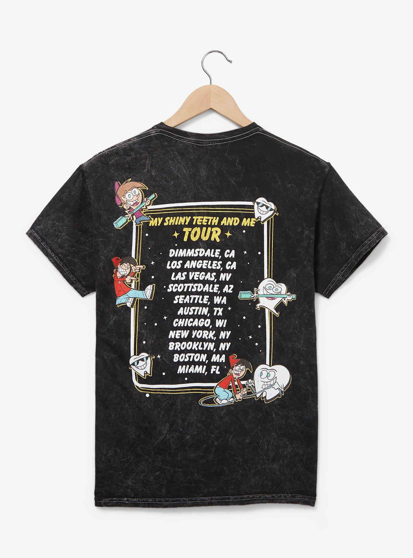The Fairly OddParents Chip Skylark Shiny Teeth Tour T-Shirt - BoxLunch Exclusive, BLACK, alternate