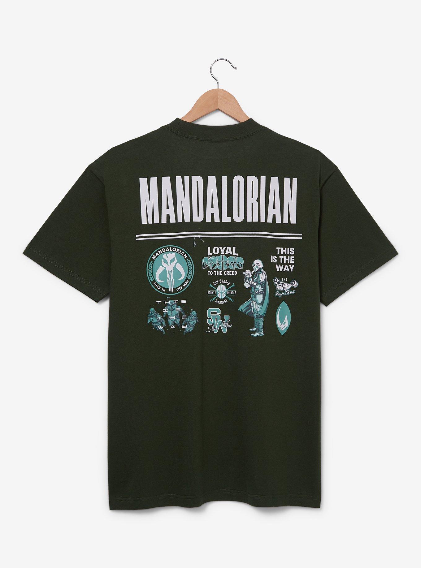 Star Wars The Mandalorian Tonal Icons T-Shirt - BoxLunch Exclusive, GREEN, alternate