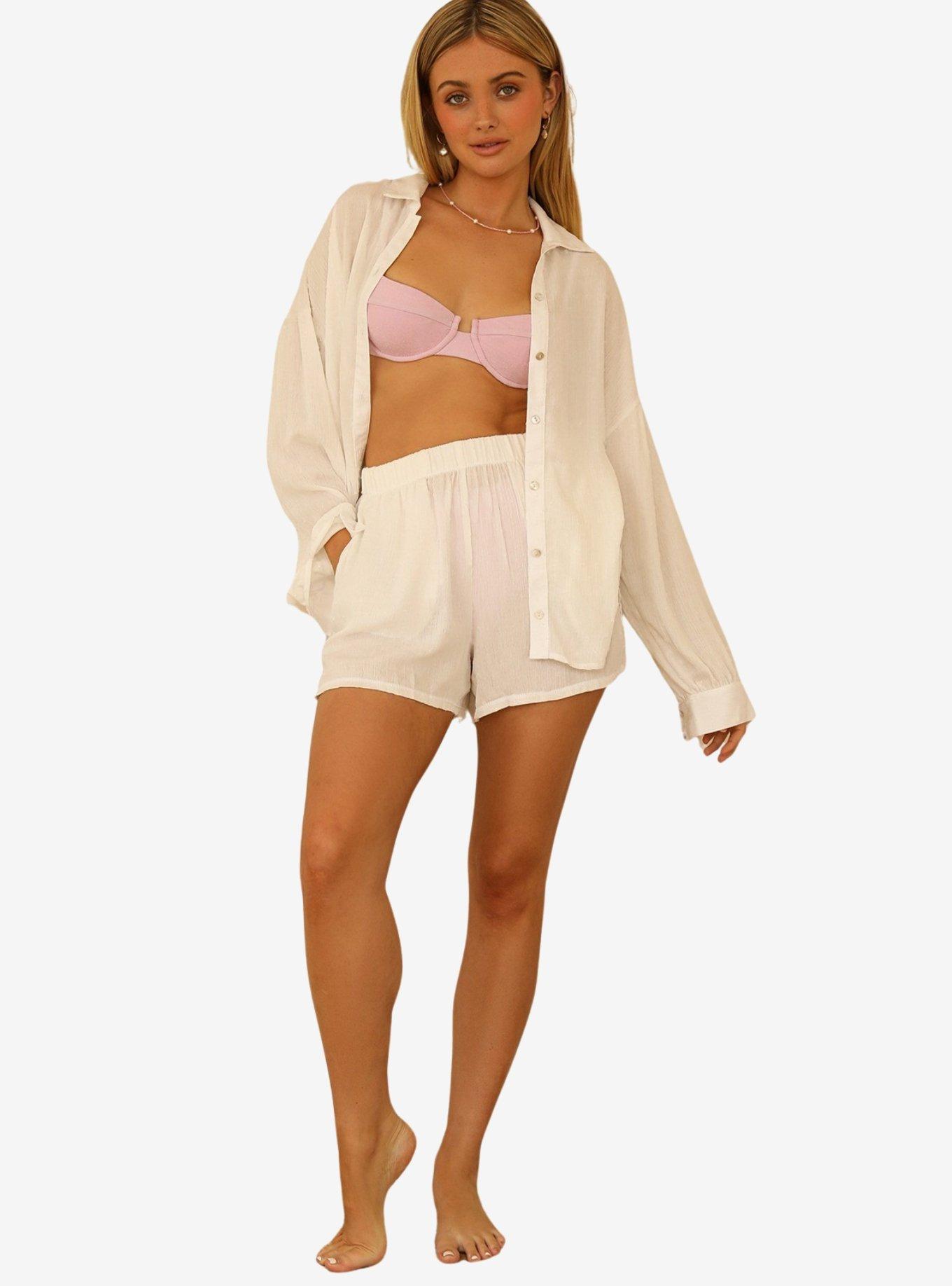 Dippin' Daisy's Ashley Swim Cover-Up Shorts Dotted Crepe, , hi-res