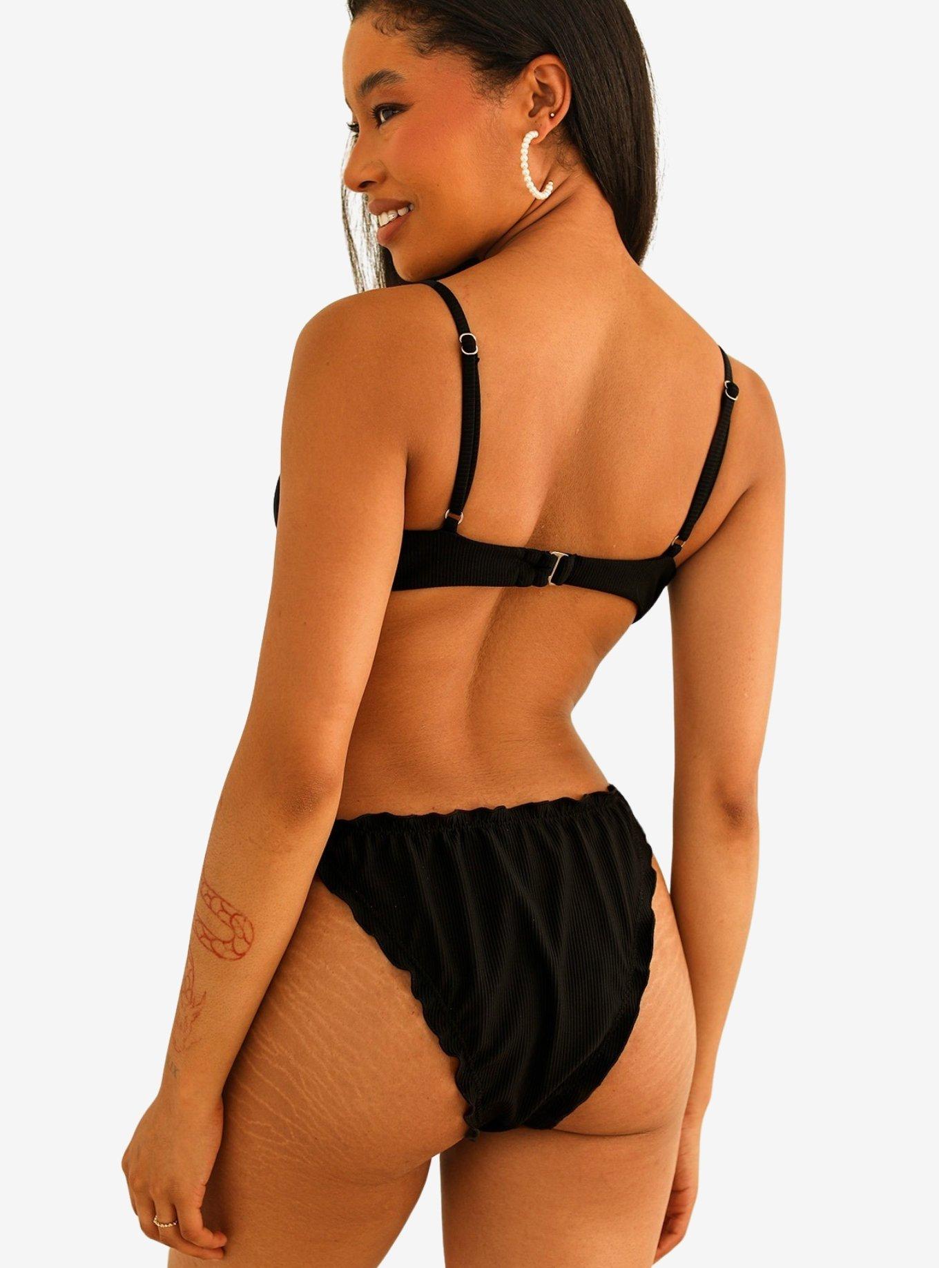 Dippin' Daisy's Primrose Underwire Swim Top Black Rib, BLACK, alternate