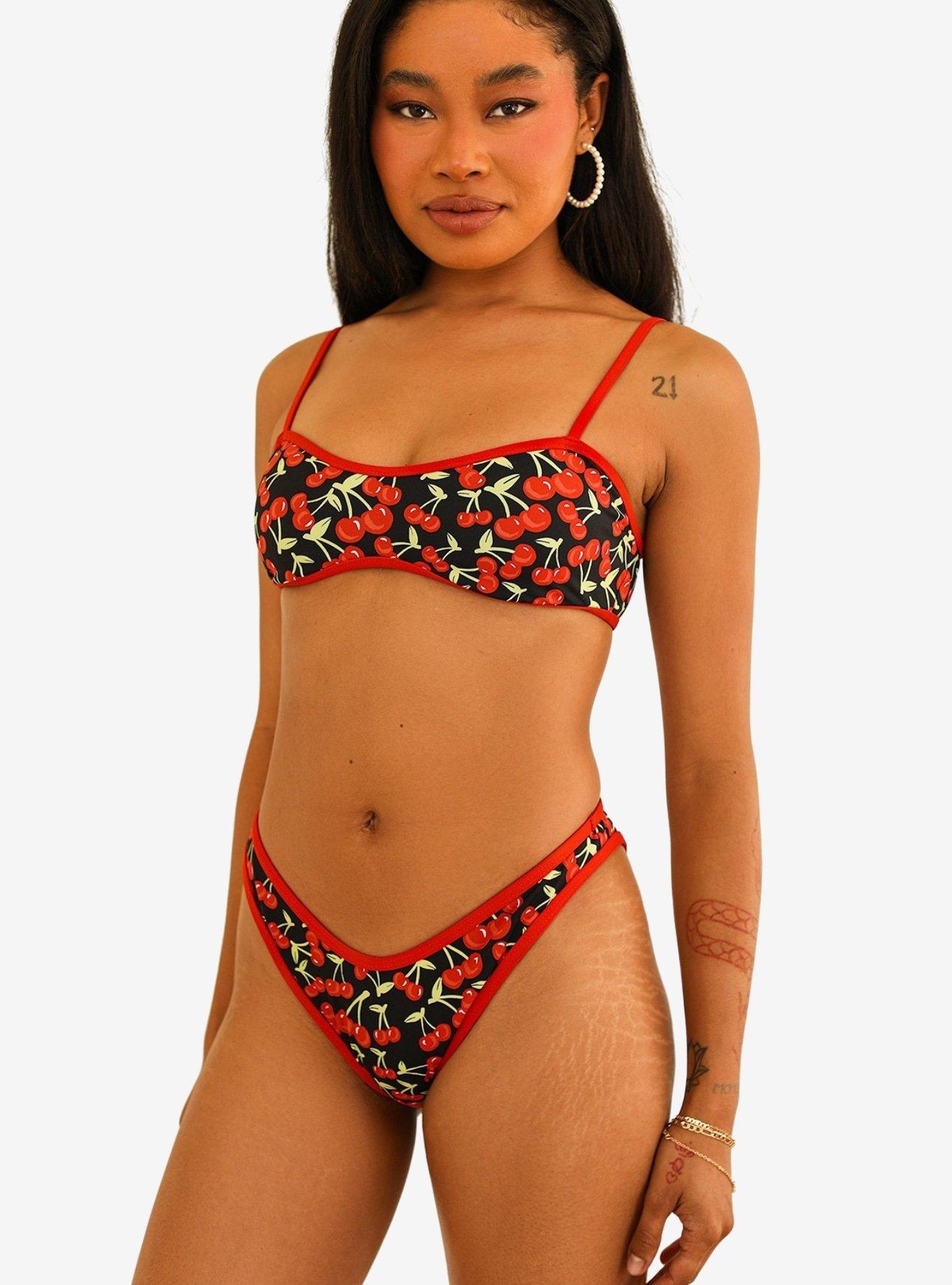 Dippin' Daisy's Glow Cheeky Swim Bottom Cherise, , hi-res