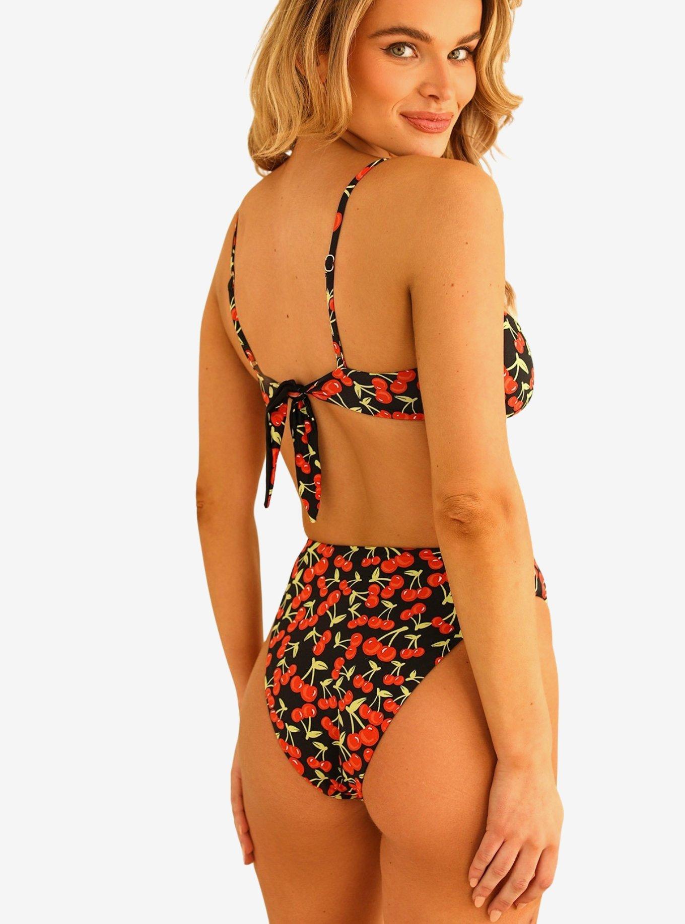 Dippin' Daisy's Seashore High Waisted Cheeky Swim Bottom Cherise, MULTI, alternate