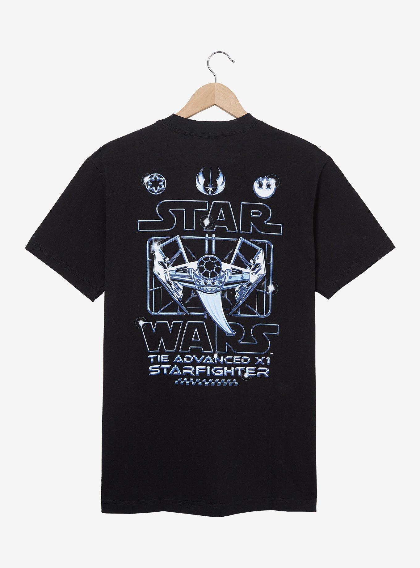 Star Wars X-Wing Starfighter T-Shirt — BoxLunch Exclusive, BLACK, alternate