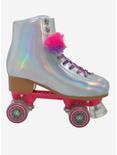 Cosmic Skates Silver Iridescent Pom Pom Roller Skates, MULTI, alternate