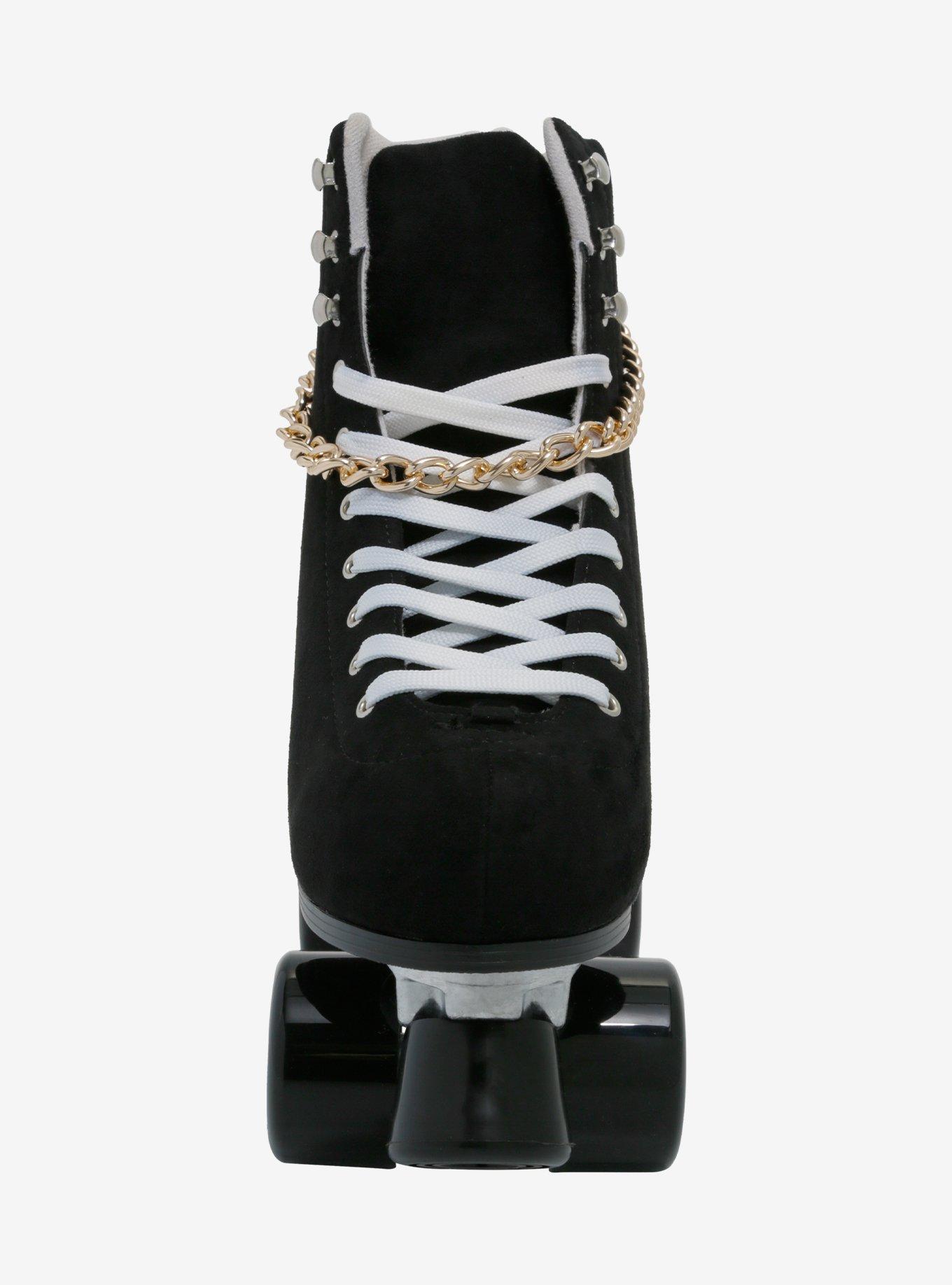 Cosmic Skates Black & Gold Chain Roller Skates, MULTI, alternate