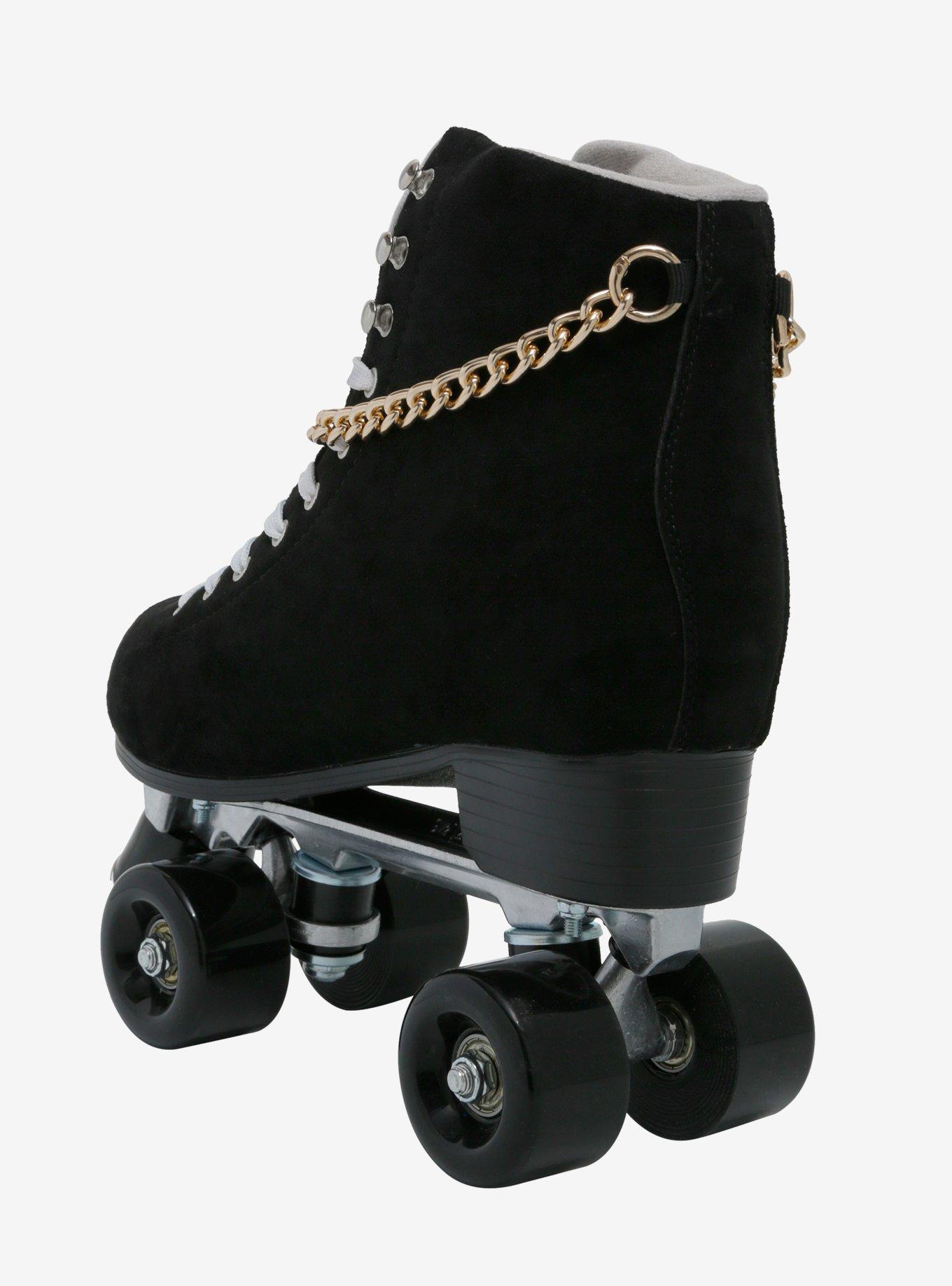 Cosmic Skates Black & Gold Chain Roller Skates, MULTI, alternate