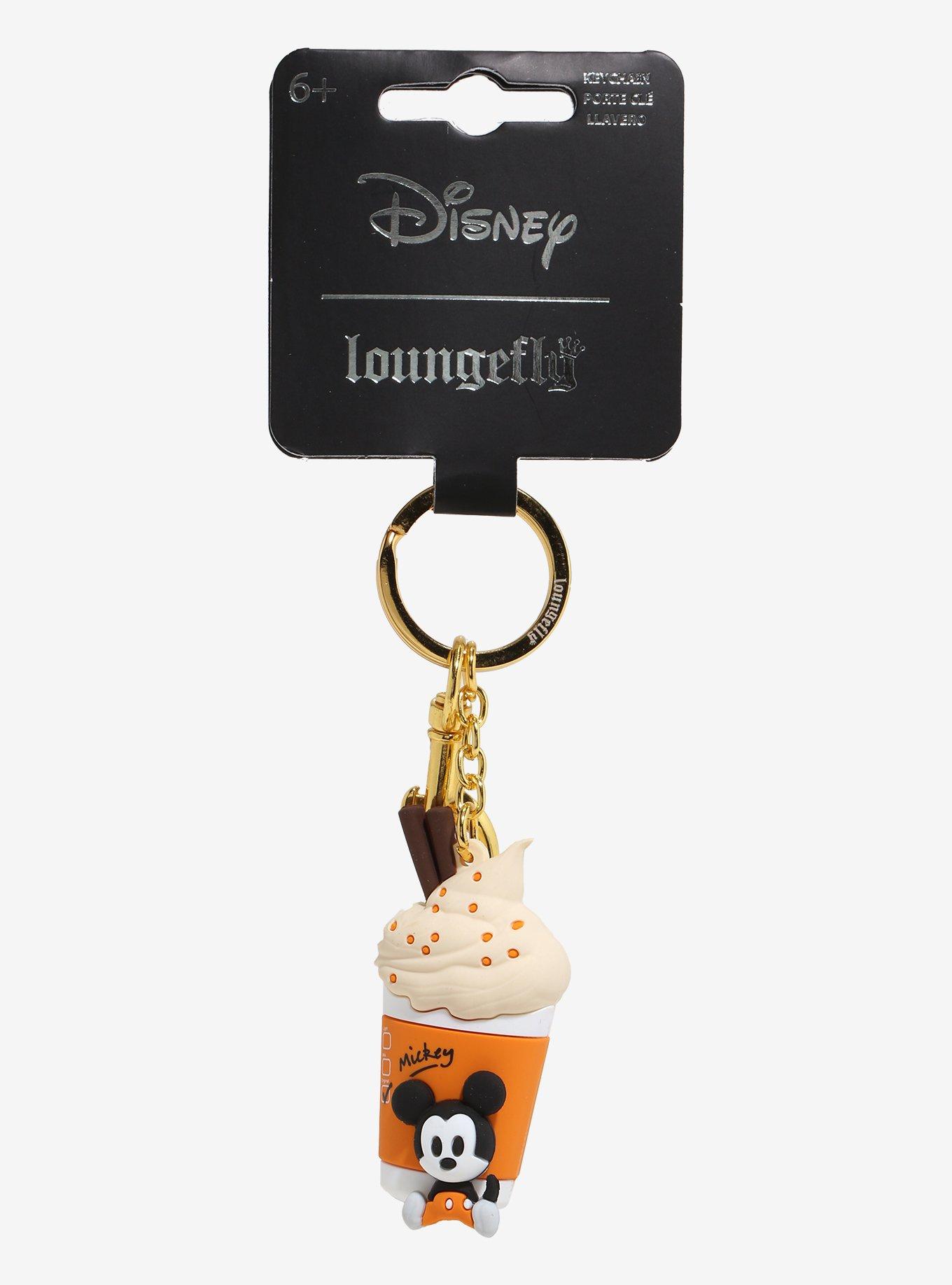 Loungefly Disney Mickey Mouse Pumpkin Spice Latte 3D Keychain — BoxLunch Exclusive, , hi-res