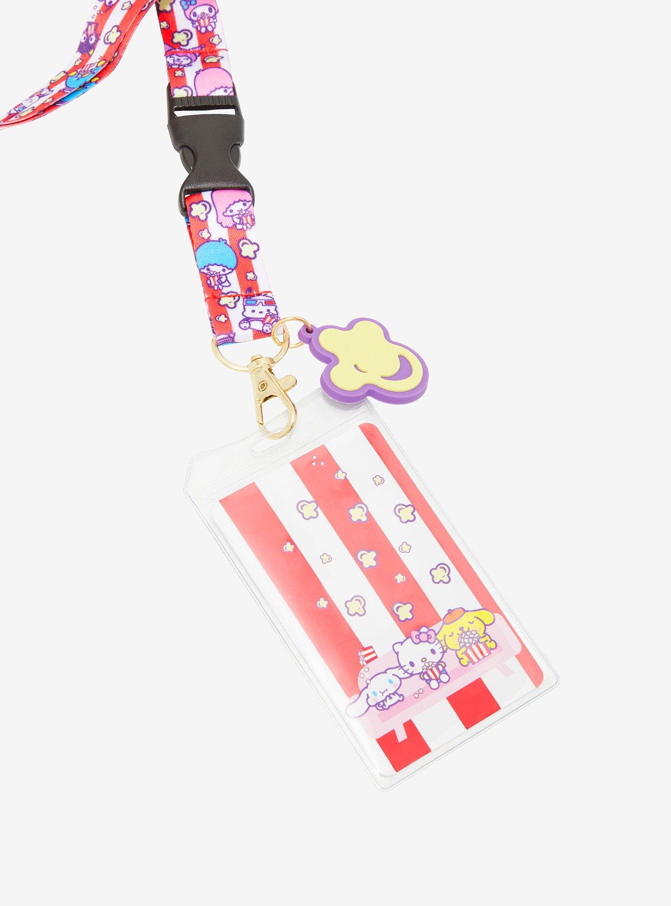 Sanrio Hello Kitty & Friends Popcorn Allover Print Lanyard - BoxLunch Exclusive, , hi-res