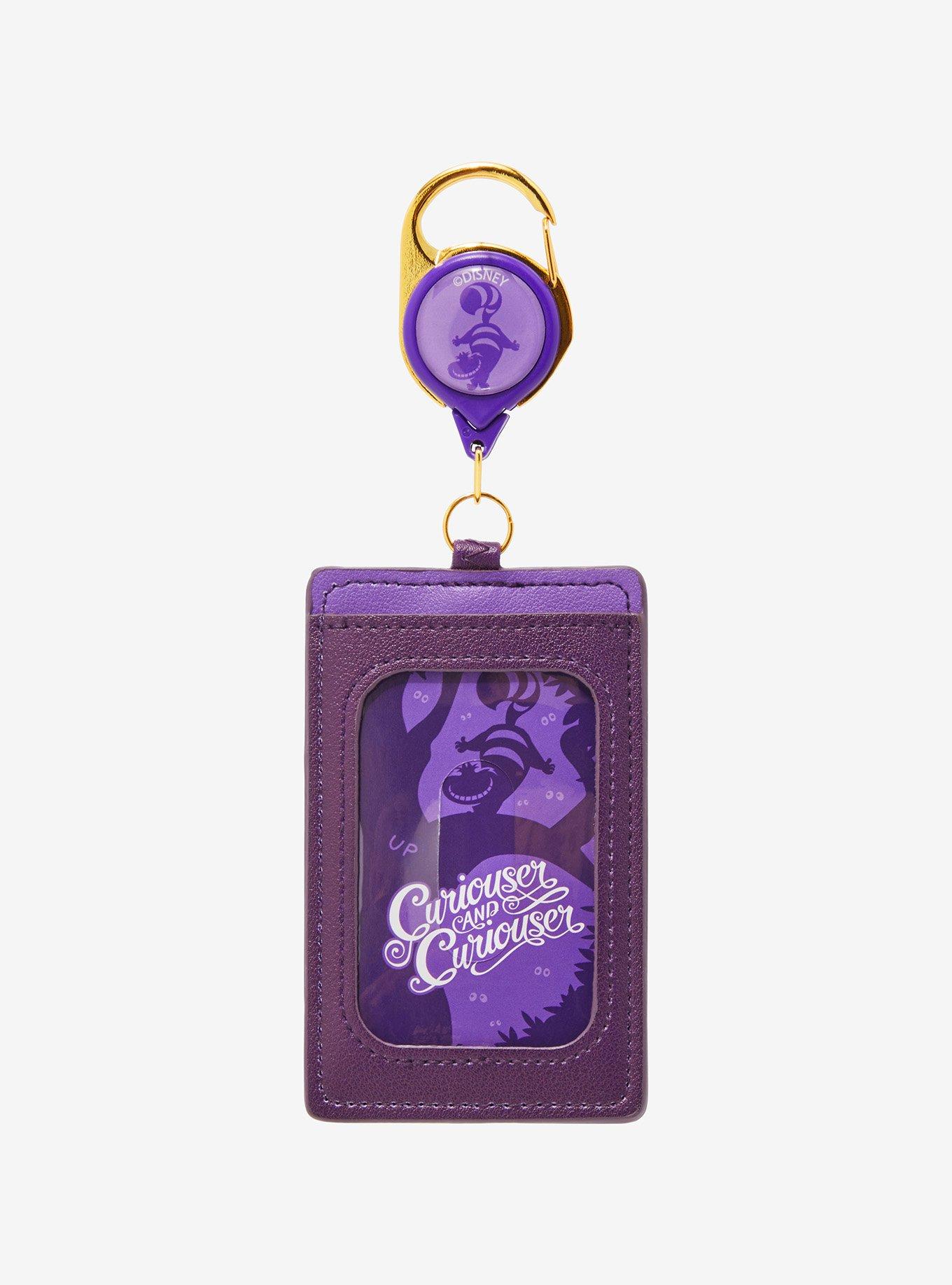 Disney Alice in Wonderland Alice & Cheshire Cat Silhouette Retractable Lanyard — BoxLunch Exclusive, , hi-res