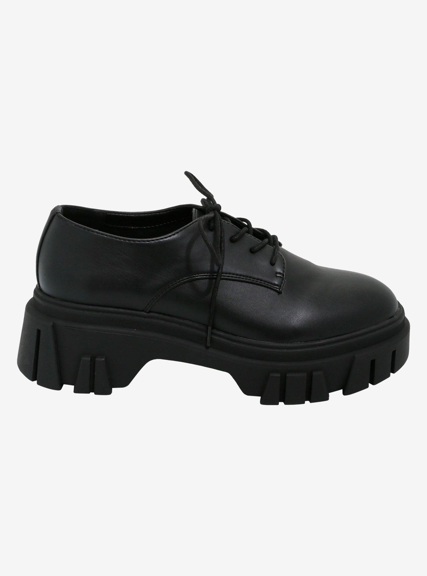 Chinese Laundry Black Chunky Oxford Shoes, MULTI, alternate