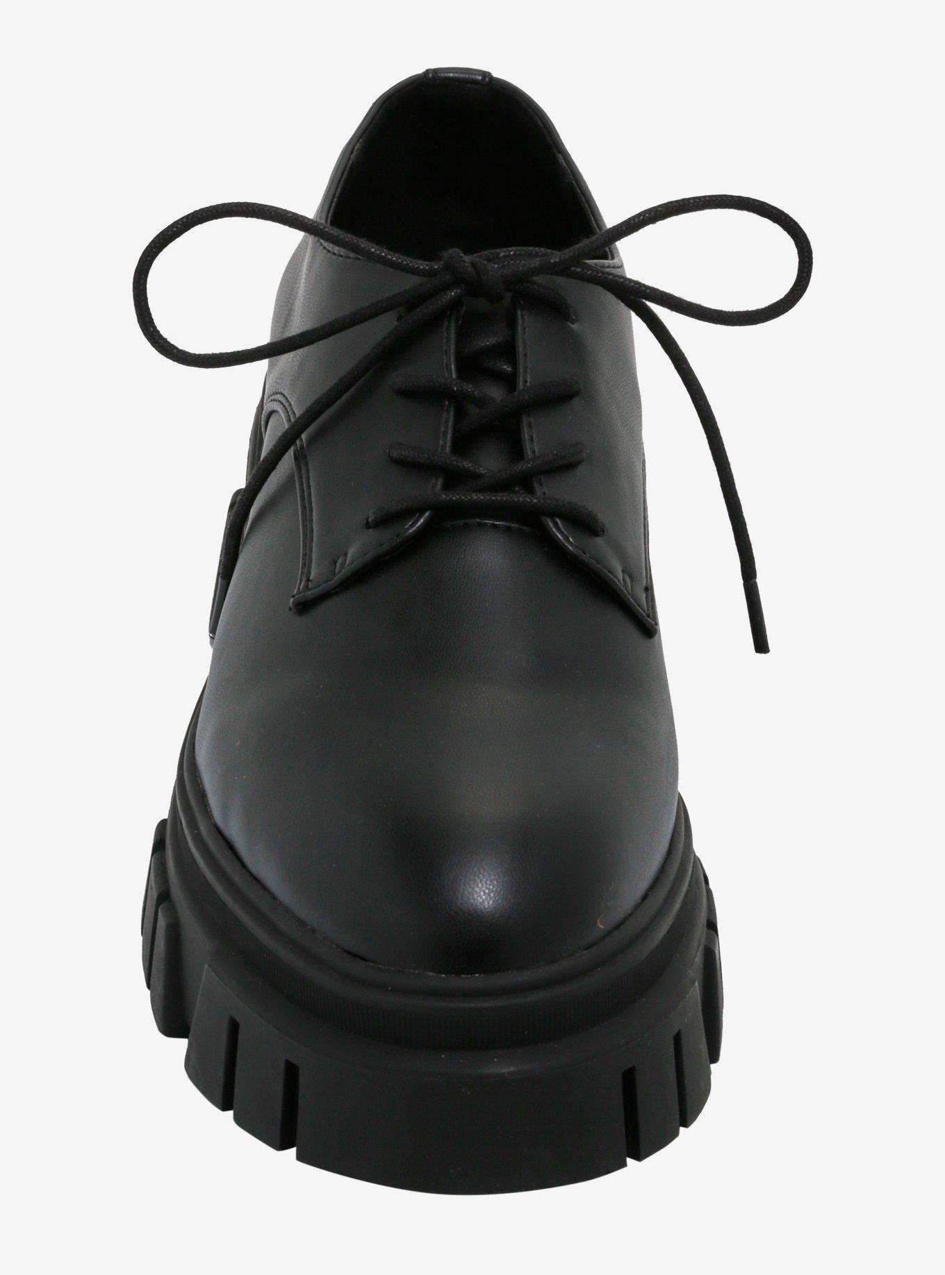 Chinese Laundry Black Chunky Oxford Shoes, MULTI, alternate