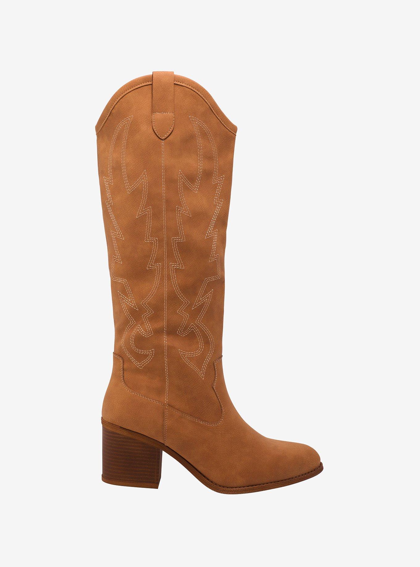 Dirty Laundry Brown Cowgirl Boots, , hi-res