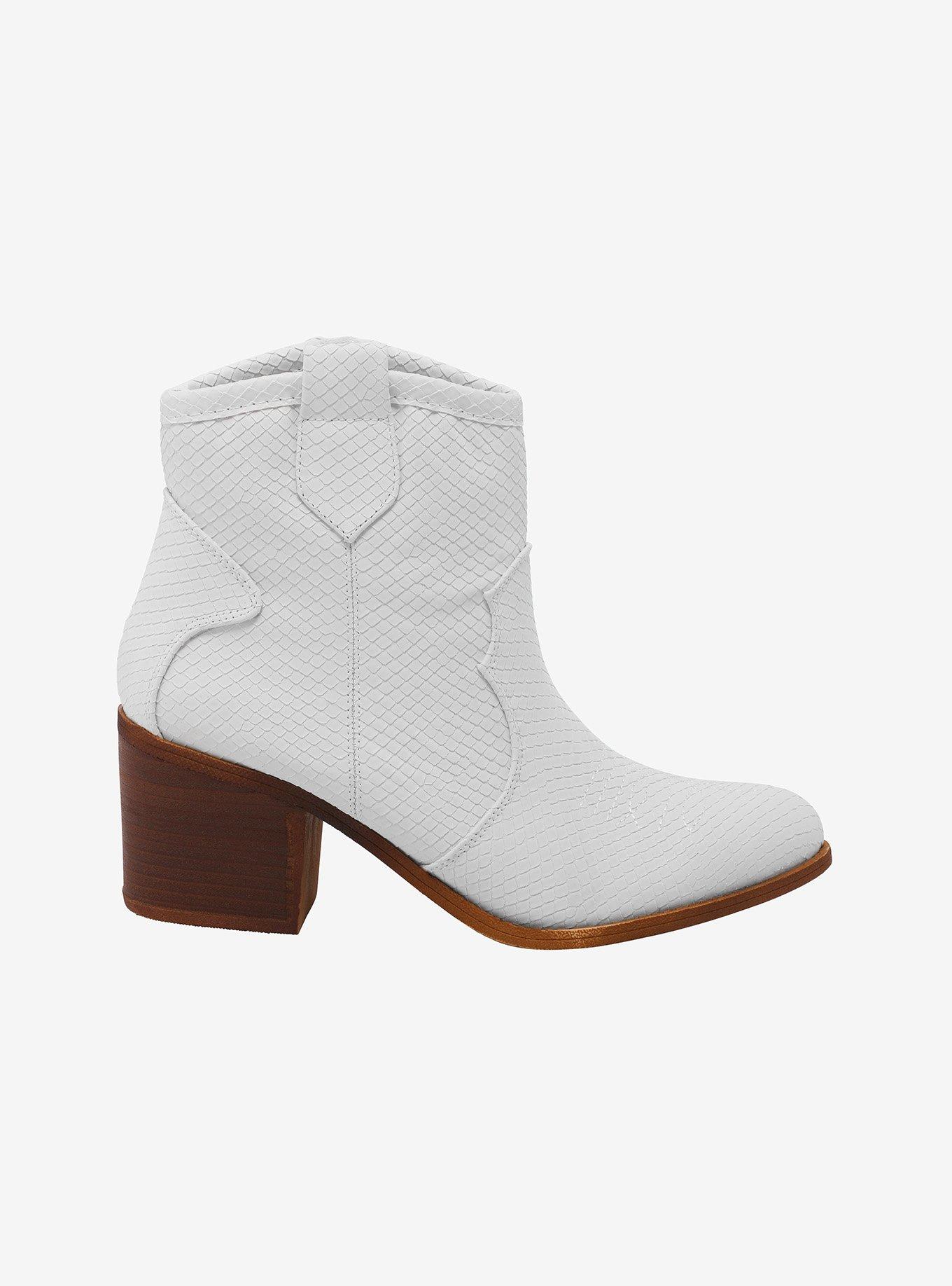Dirty Laundry White Snake Booties, , hi-res