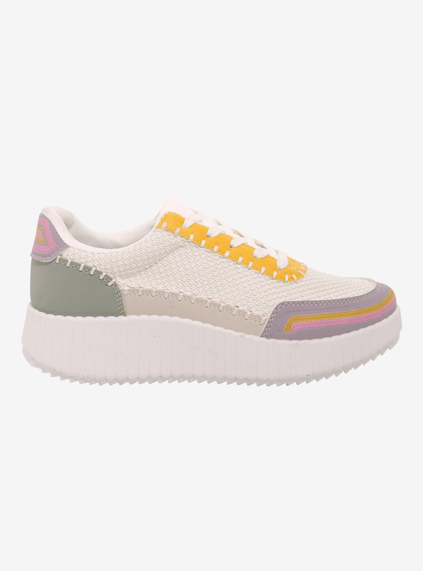 Chinese Laundry Muted Pastel Color-Block Sneakers, , hi-res