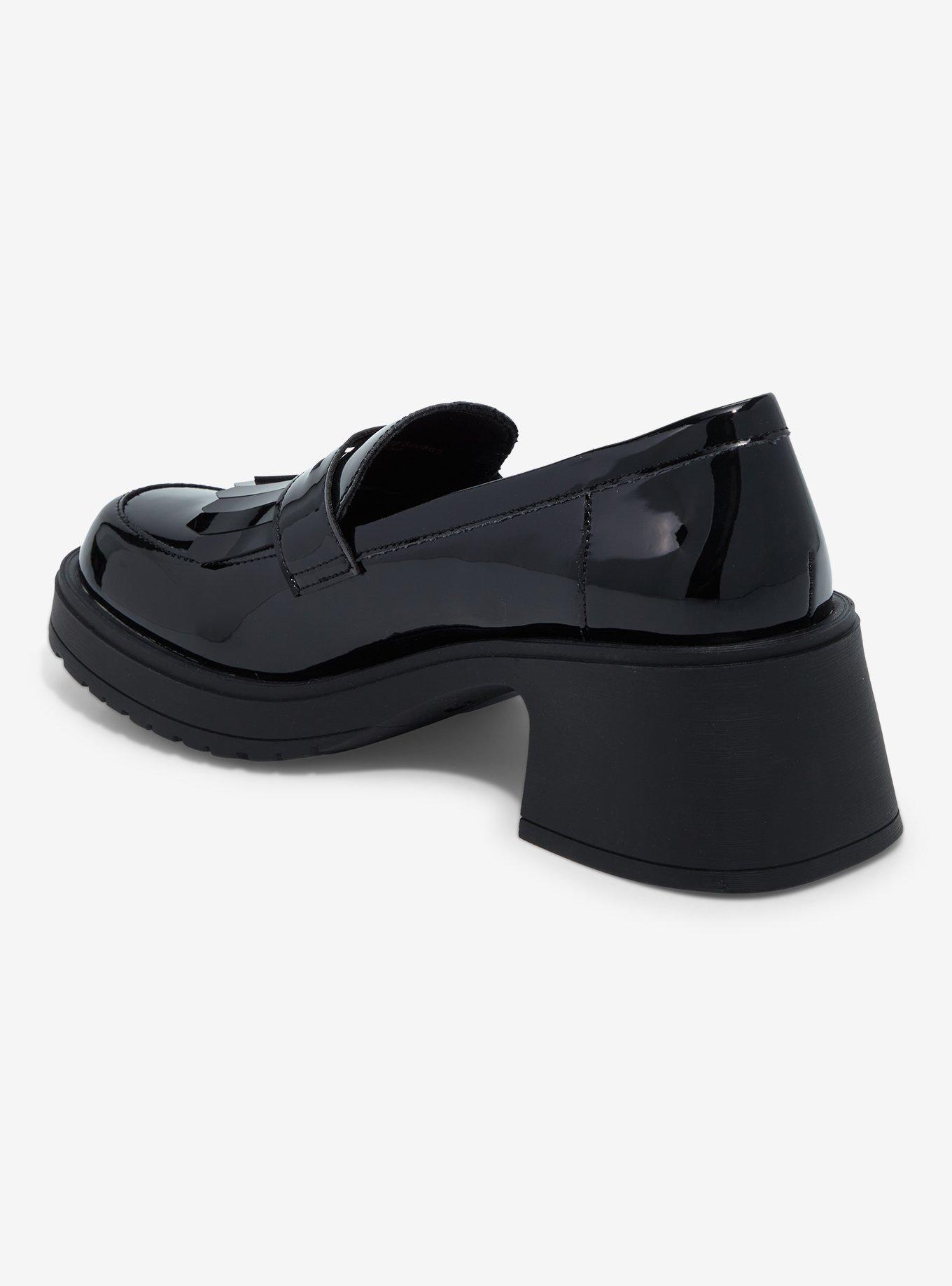 Dirty Laundry Shiny Black Heel Loafer, MULTI, alternate