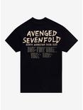 Avenged Sevenfold North American Tour 2023 T-Shirt, BLACK, alternate