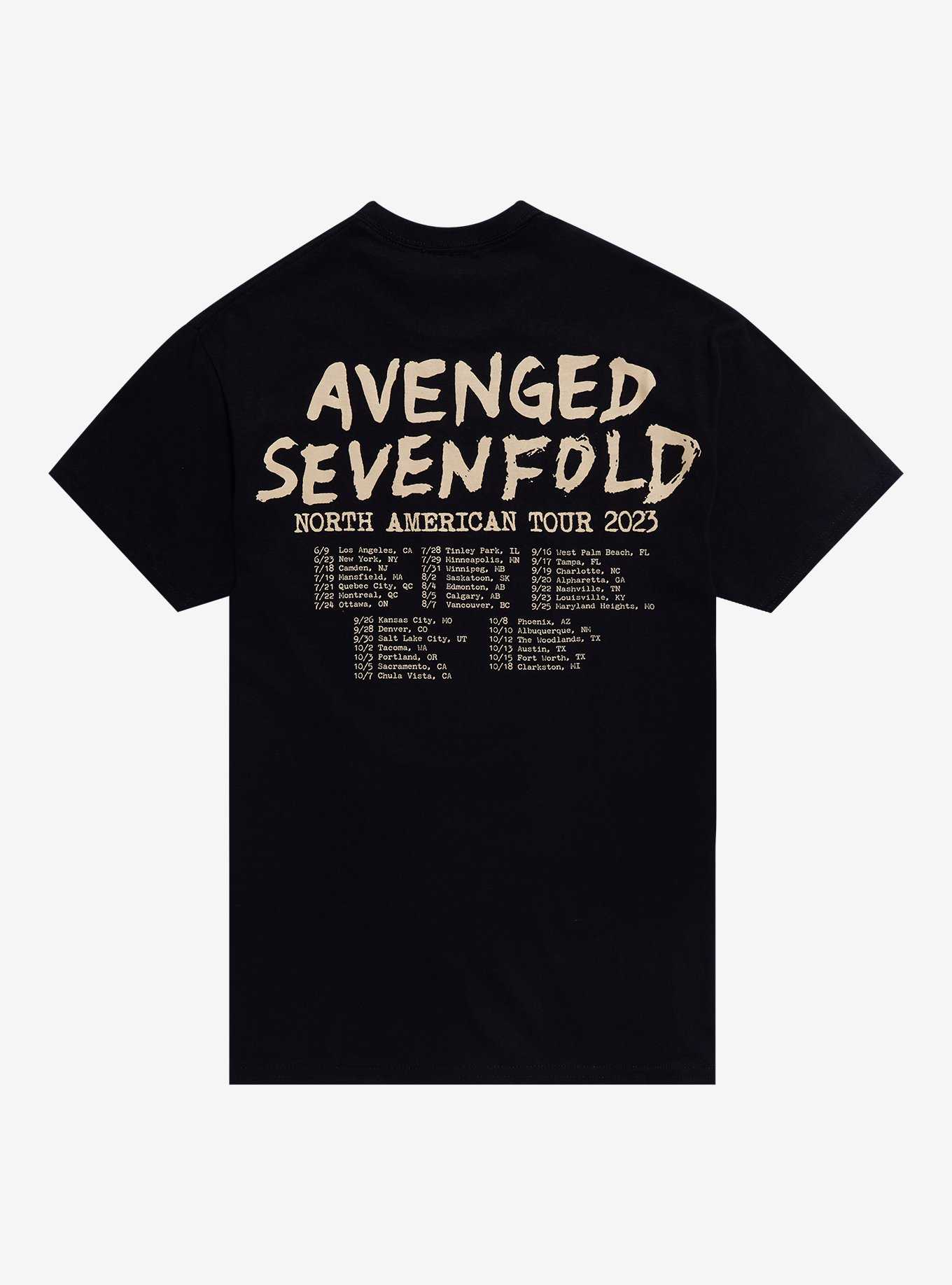 Avenged Sevenfold North American Tour 2023 T-Shirt, , hi-res