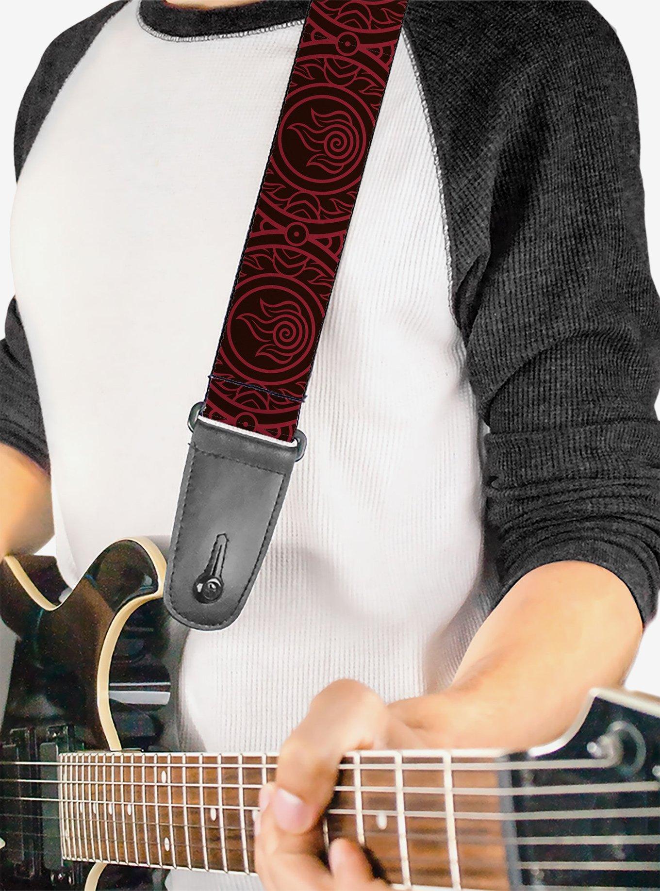 Avatar: The Last Airbender Fire Element Symbol Guitar Strap, , hi-res