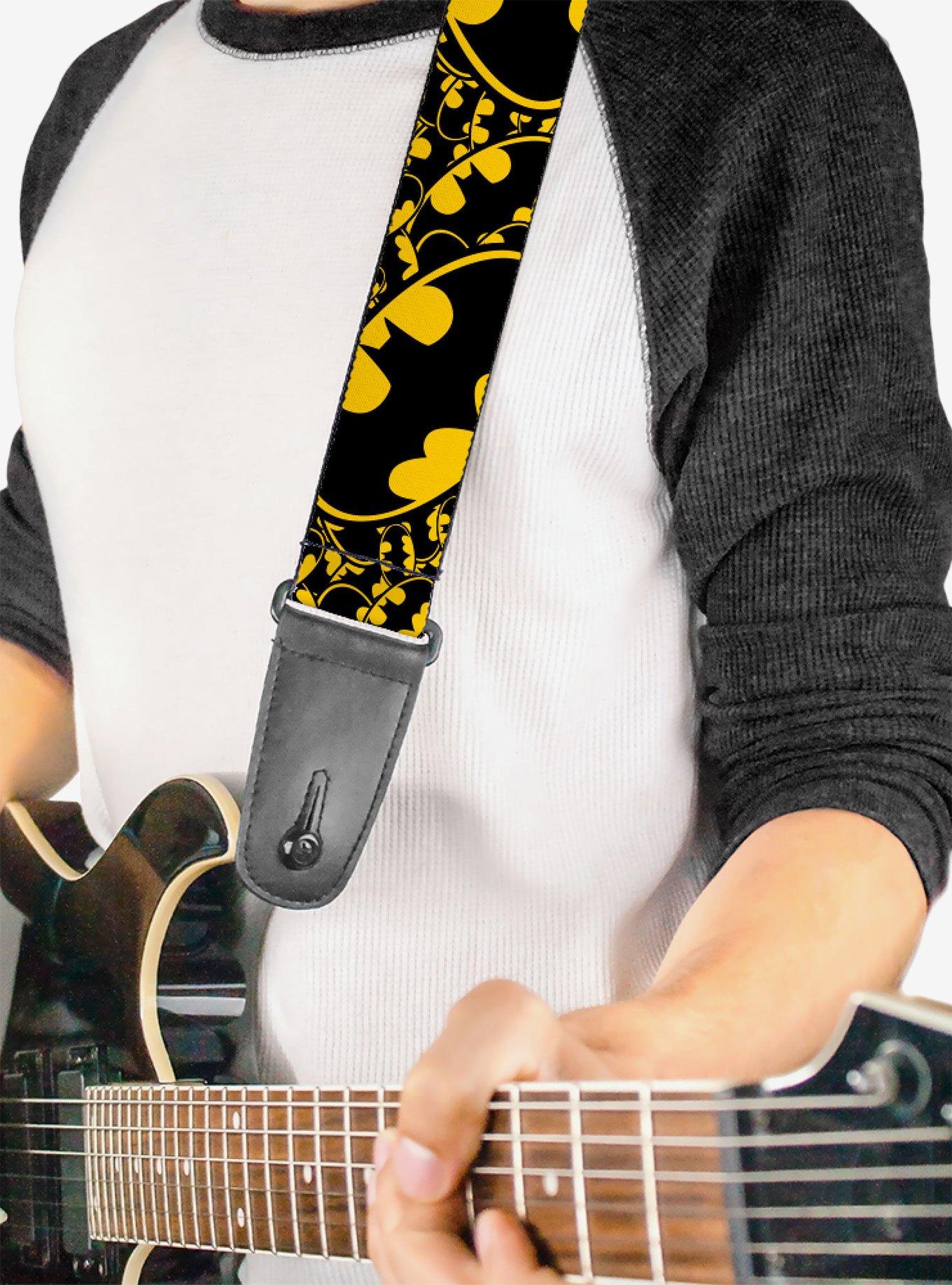 DC Comics Batman Bat Signals Stacked Close Up Guitar Strap