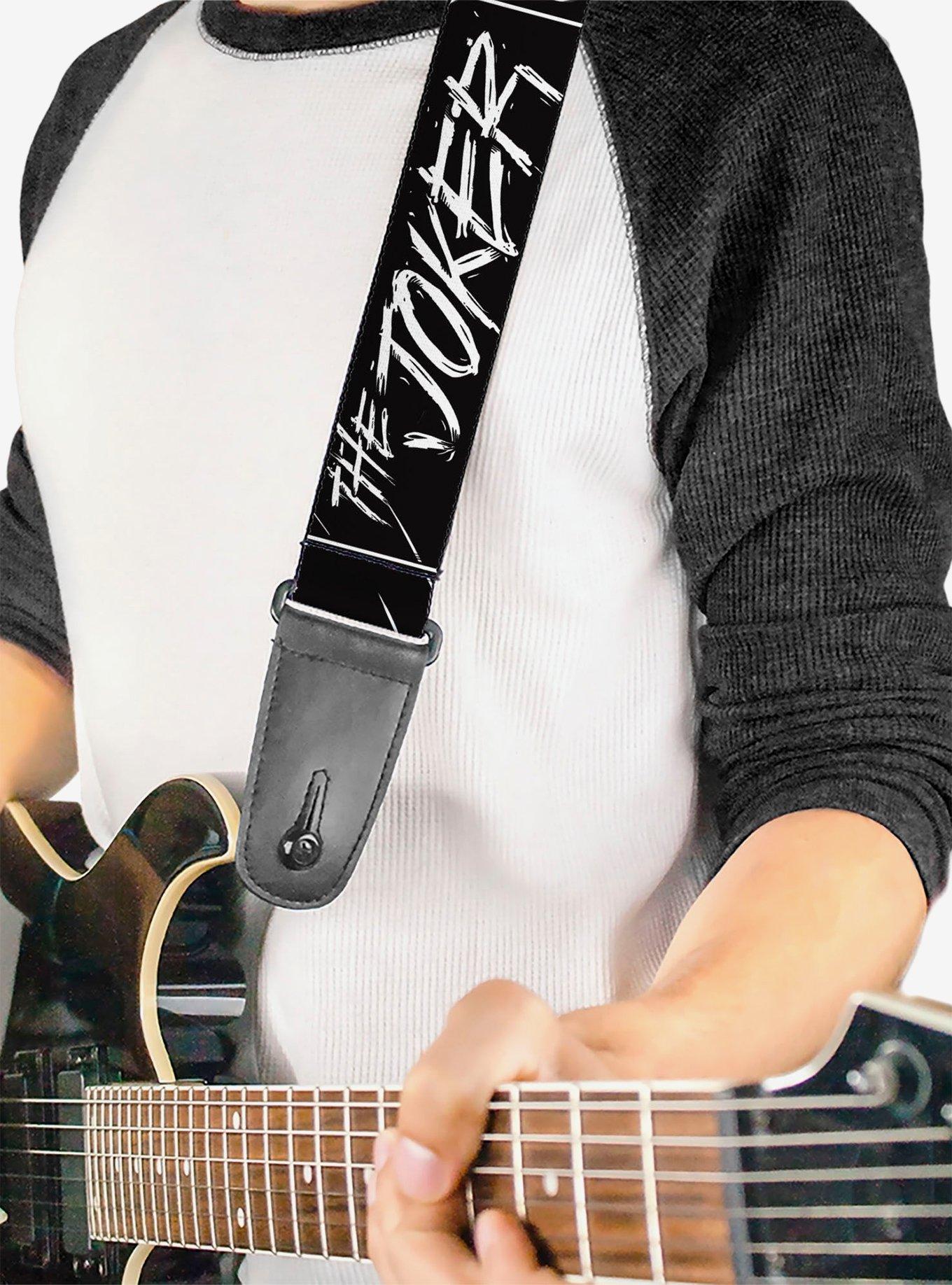 DC Comics The Joker Smiling Eyes Sketch Close Up Guitar Strap