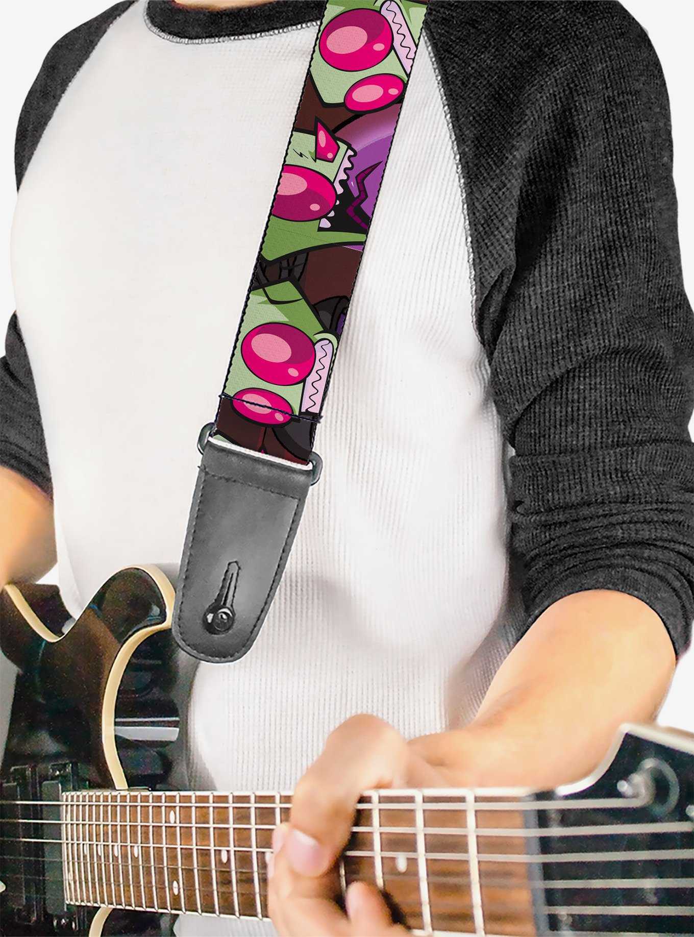 Invader Zim Close Up Poses Guitar Strap, , hi-res