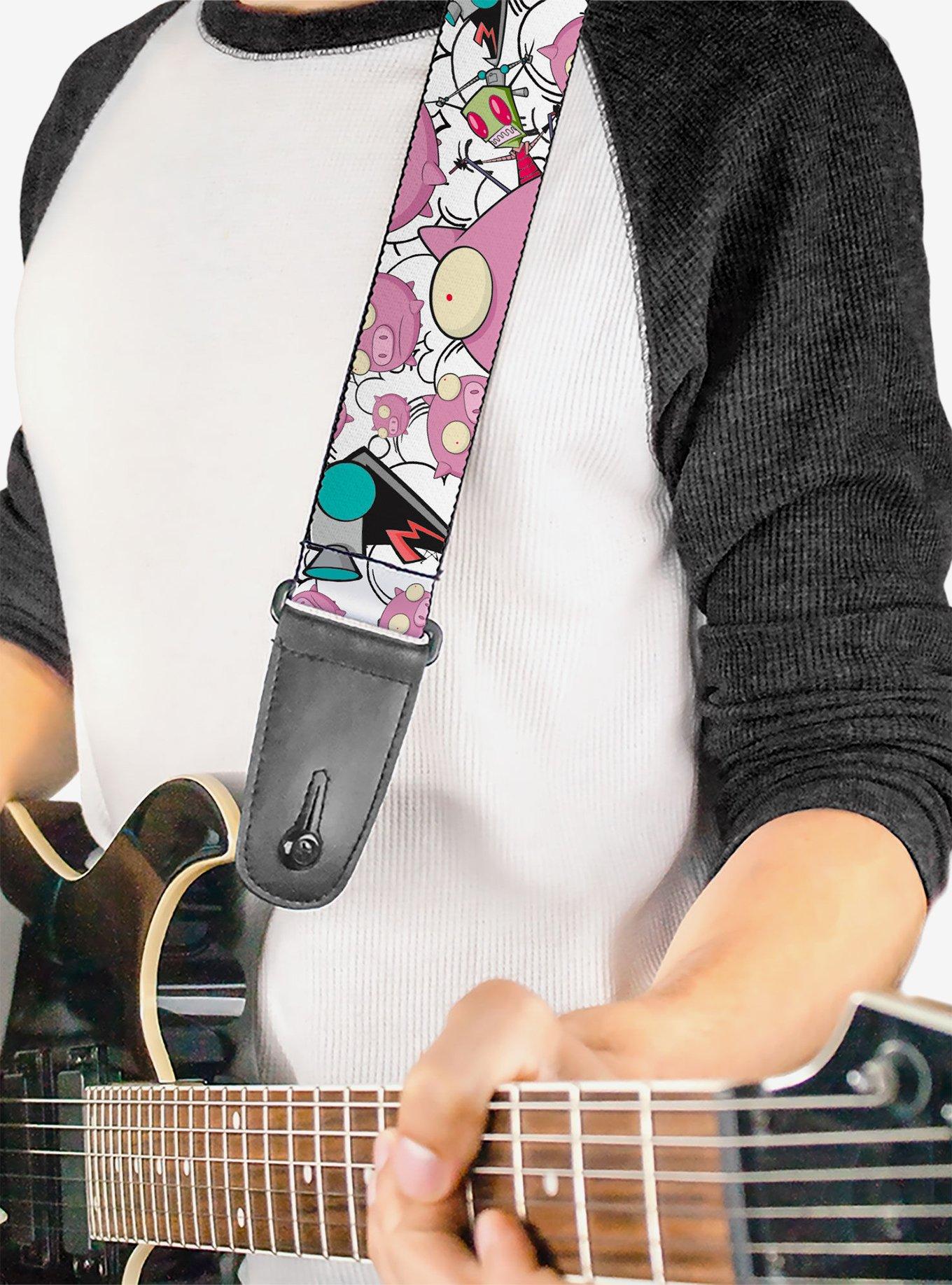 Invader Zim GIR and Piggy Doddles Guitar Strap, , hi-res