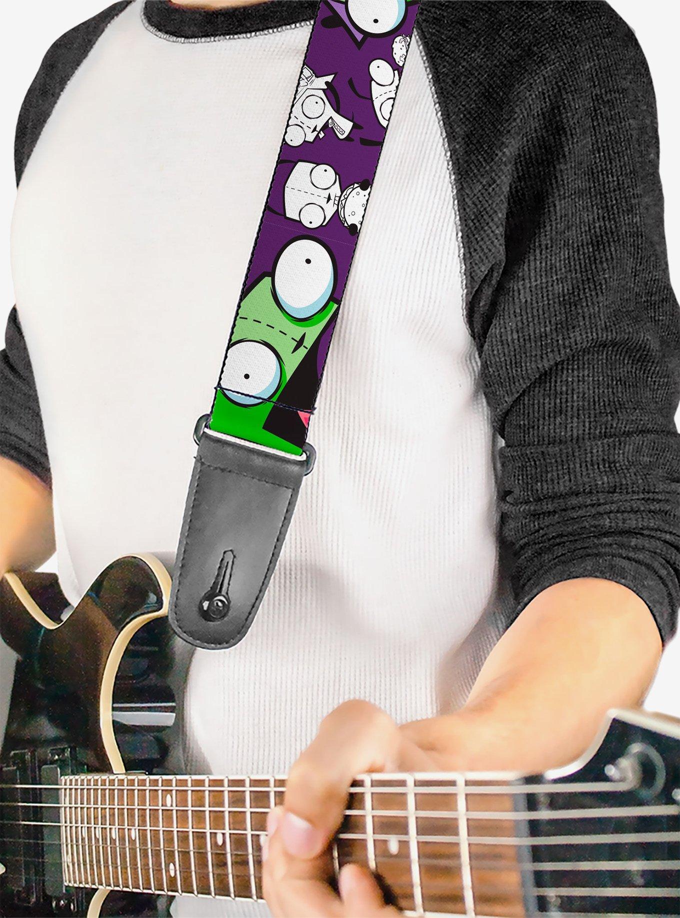 Invader Zim GIR Poses and Sketch Guitar Strap, , alternate