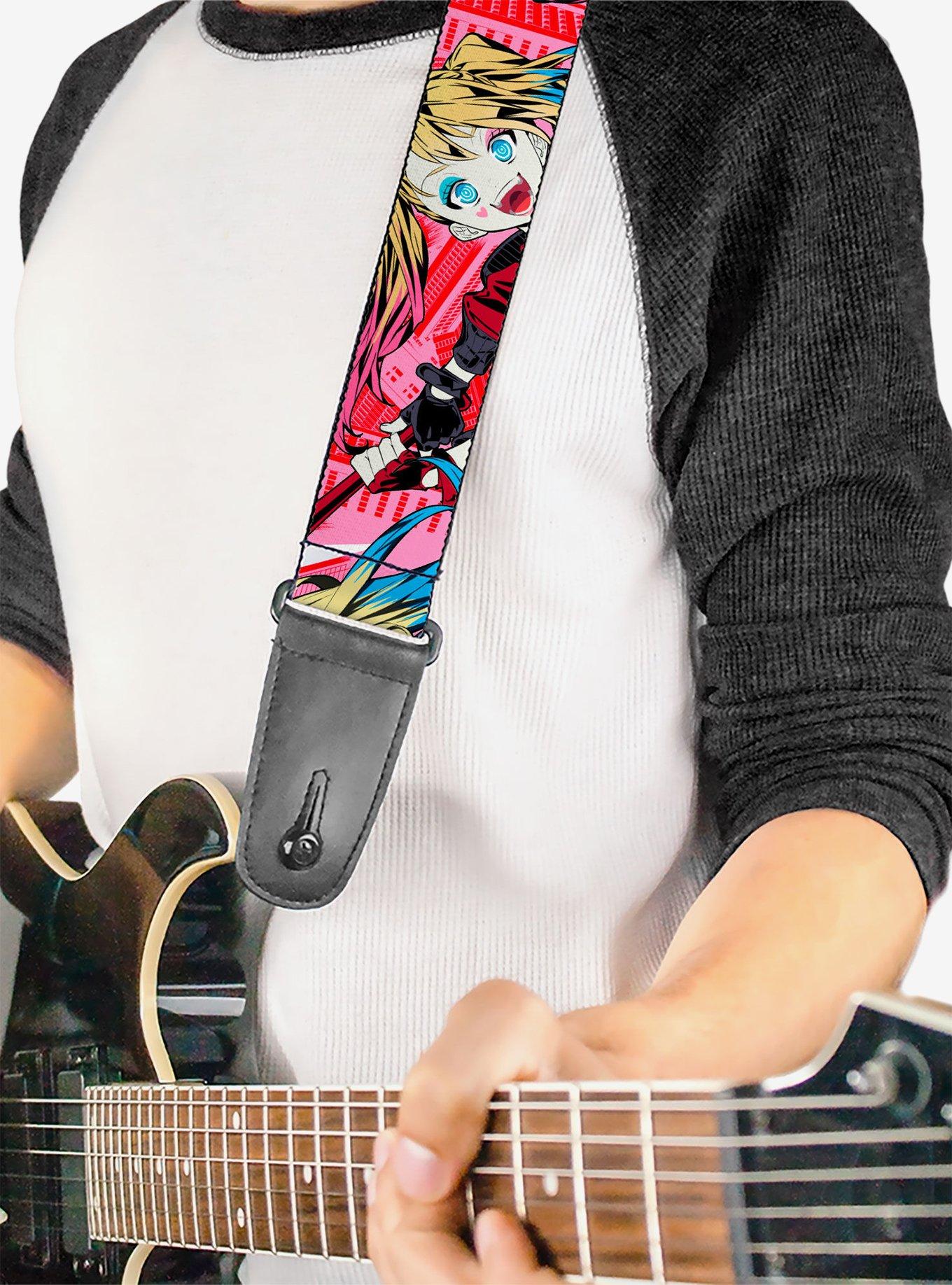 DC Comics Harley Quinn Puddin Poses Anime Graphics Guitar Strap, , hi-res