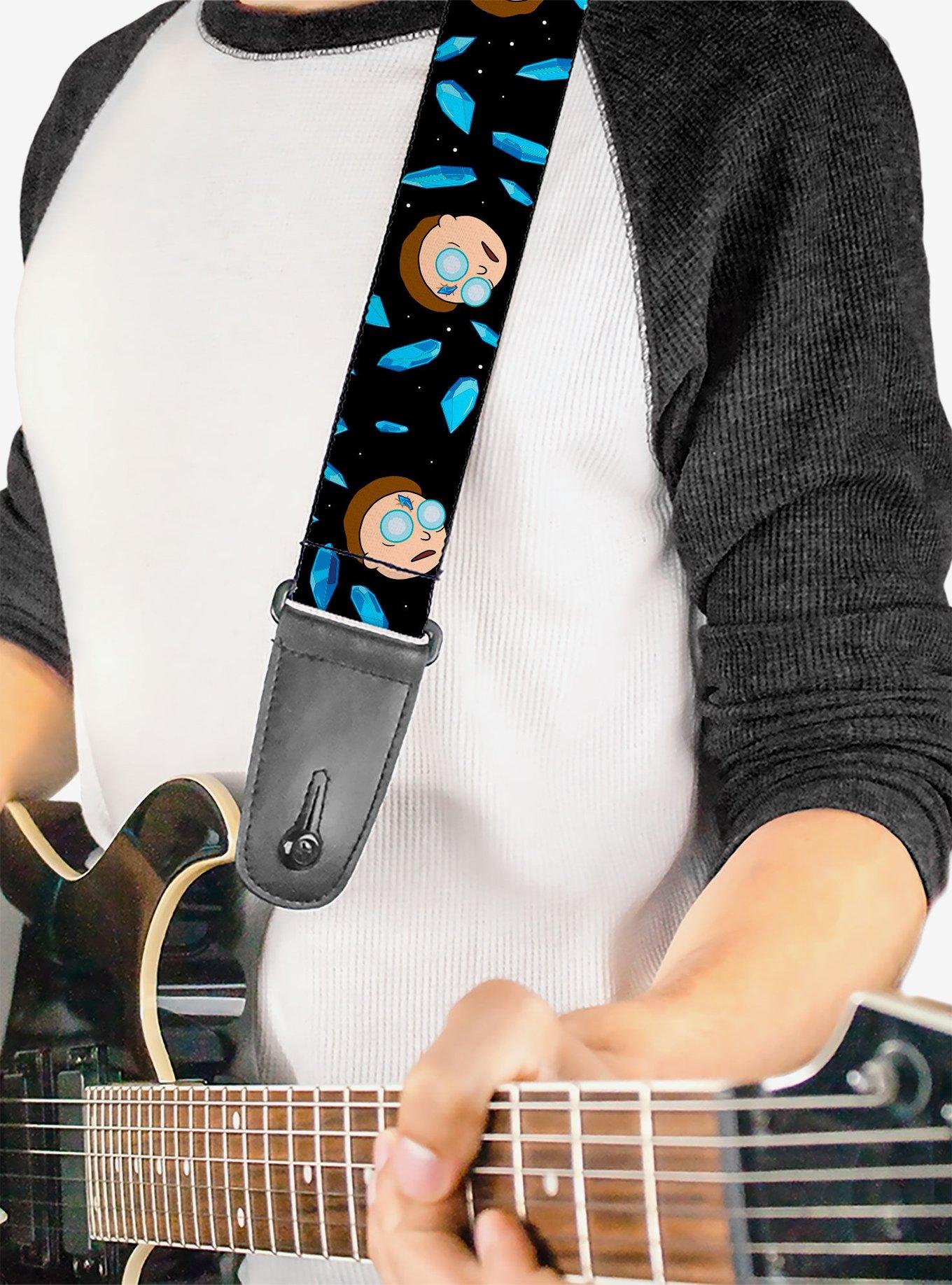 Rick and Morty Death Crystals Morty Expression Guitar Strap, , hi-res