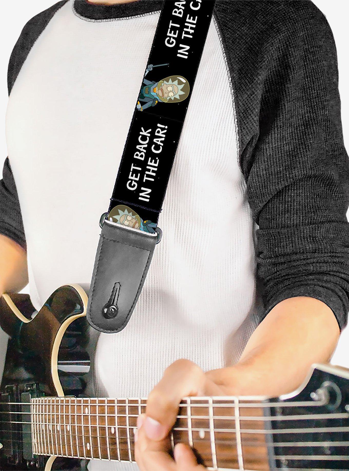 Rick and Morty Rick Get Back In the Car Pose Guitar Strap, , hi-res