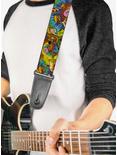 Scooby-Doo! and Shaggy Poses Munchies Tie Dye Guitar Strap, , alternate