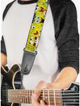 SpongeBob SquarePants Expressions Stripe Blue Guitar Strap, , alternate