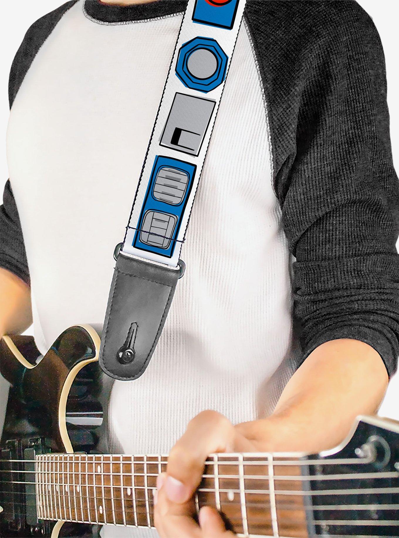 Star Wars R2-D2 Bounding Parts Guitar Strap, , hi-res