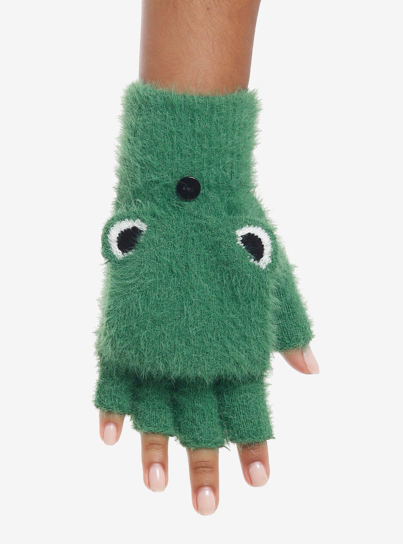 Frog Fuzzy Convertible Gloves, , alternate