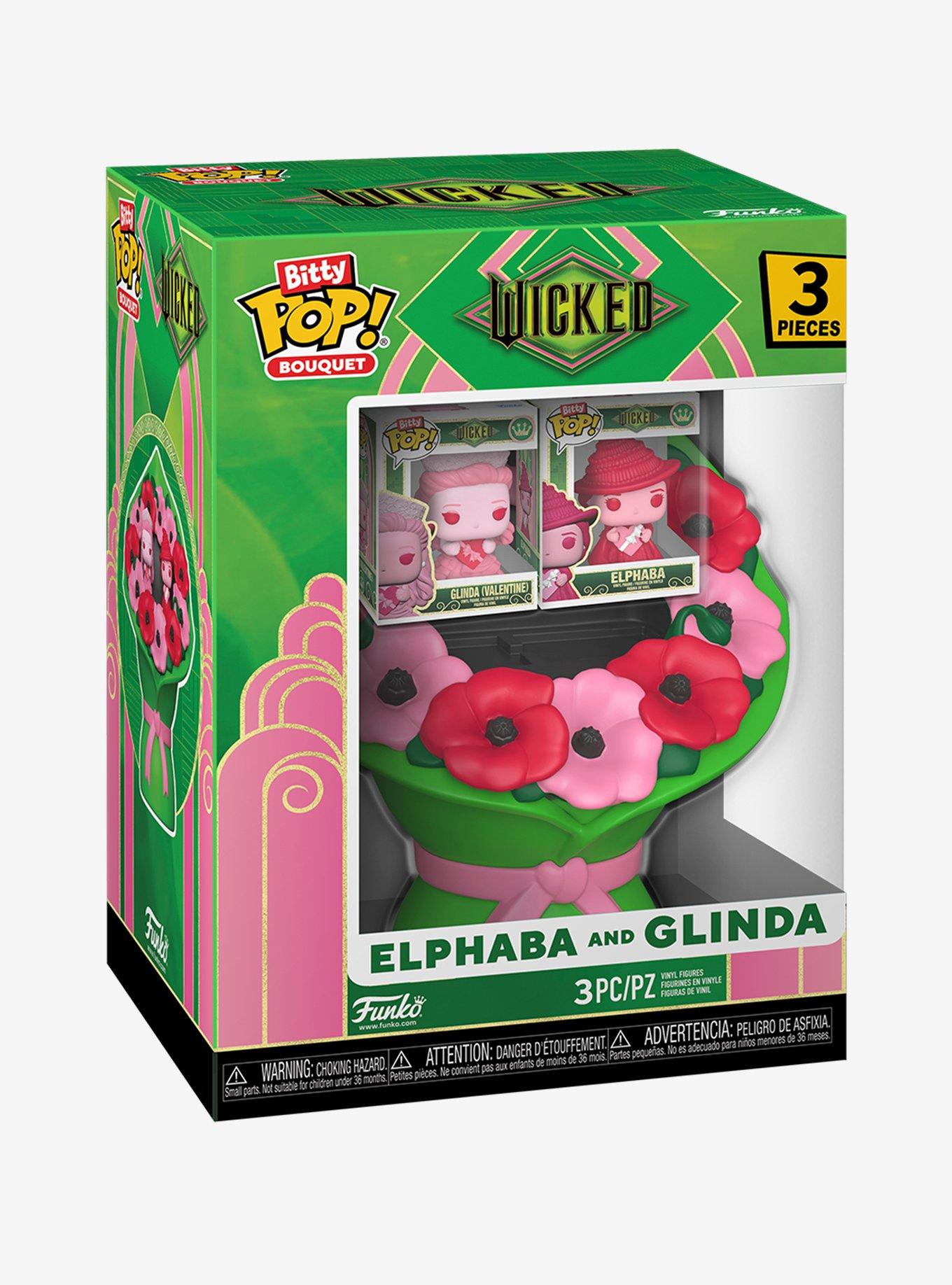 Funko Wicked Bitty Pop! Bouquet Elphaba & Glinda Vinyl Figure Set, , alternate