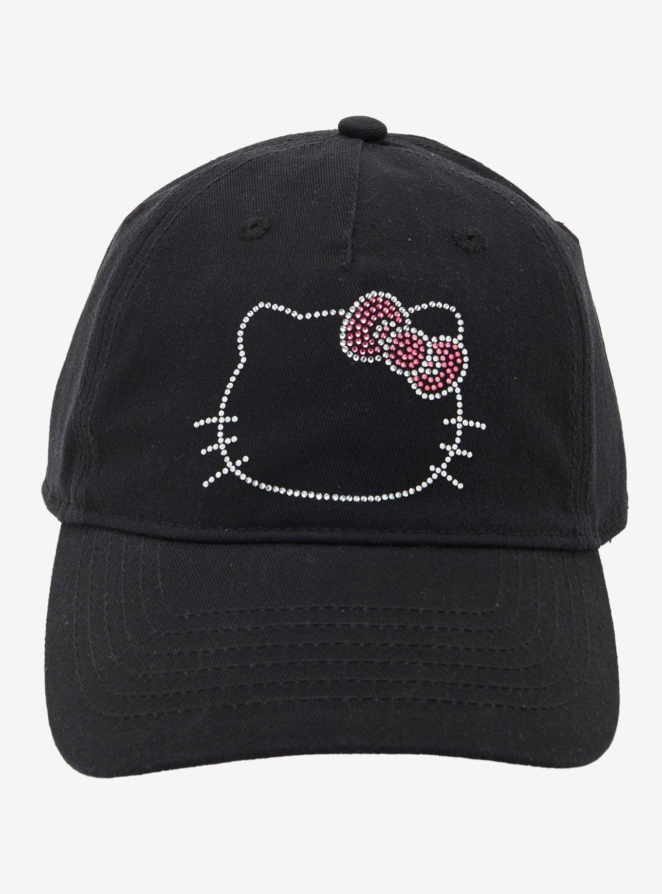 Hello Kitty Rhinestone Dad Cap, , hi-res