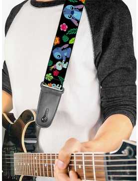 Disney Lilo & Stitch Ohana Stitch Scrump Poses Tropical Guitar Strap, , hi-res