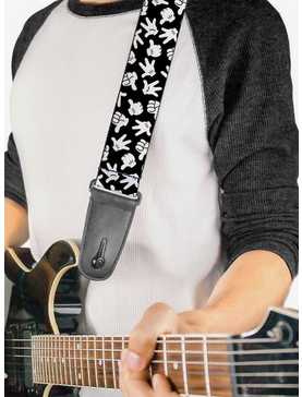 Disney Mickey Mouse Hand Gestures Scattered Guitar Strap, , hi-res
