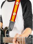 DC Comics The Flash Logo Stripe Guitar Strap, , alternate