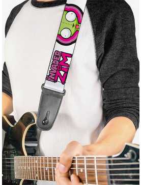 Invader Zim Title Logo and GIR Pose Close Up Guitar Strap, , hi-res