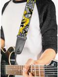 Teenage Mutant Ninja Turtles Shredder Pose and Icons Guitar Strap, , alternate