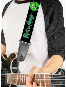 Rick and Morty Title Logo and Portal Pose Guitar Strap, , hi-res