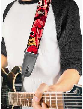 Rick and Morty Anatomy Park Collage Guitar Strap, , hi-res