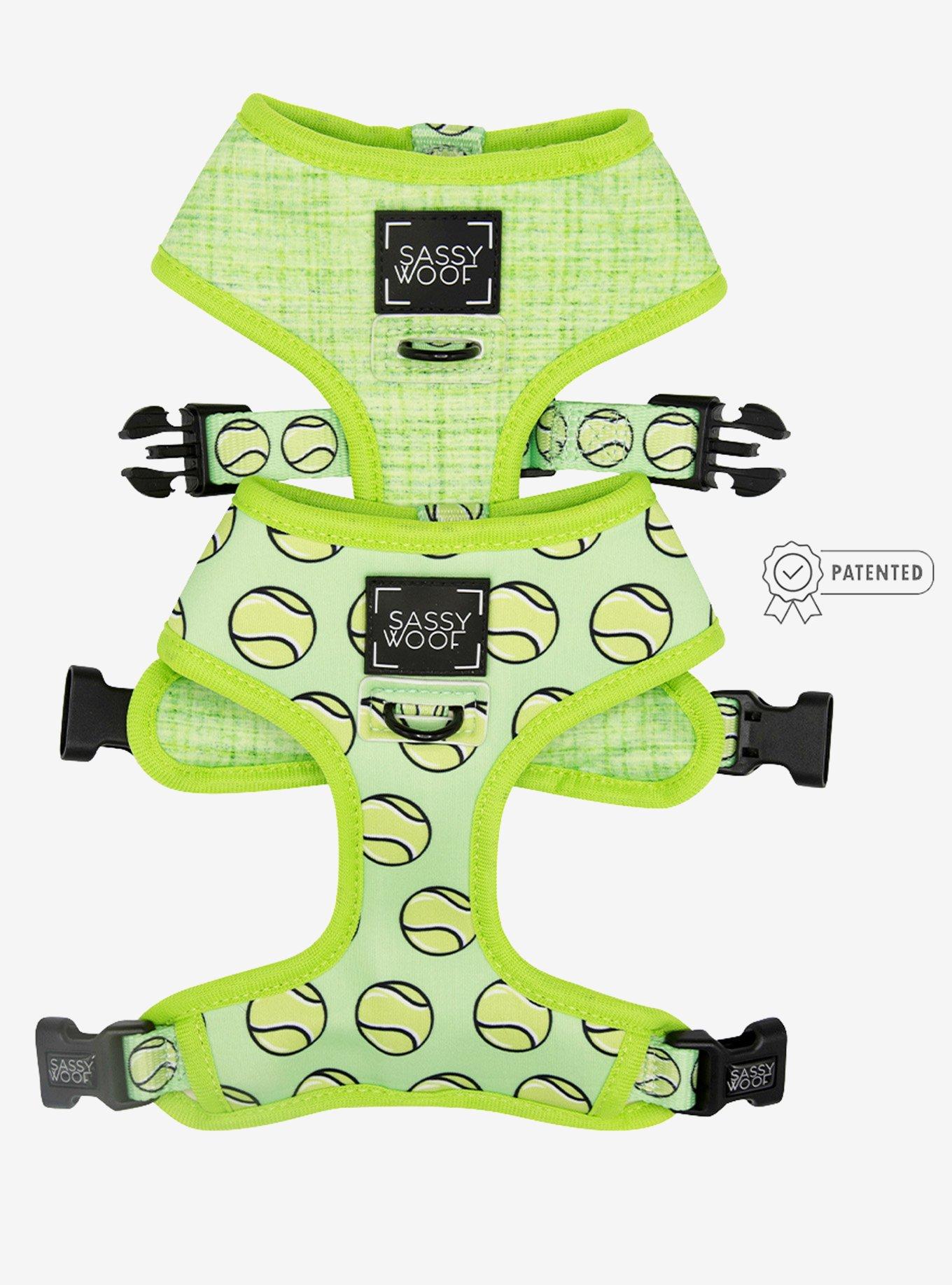 Sassy Woof Serving Up Sass Dog Harness and Leash Bundle, GREEN, alternate